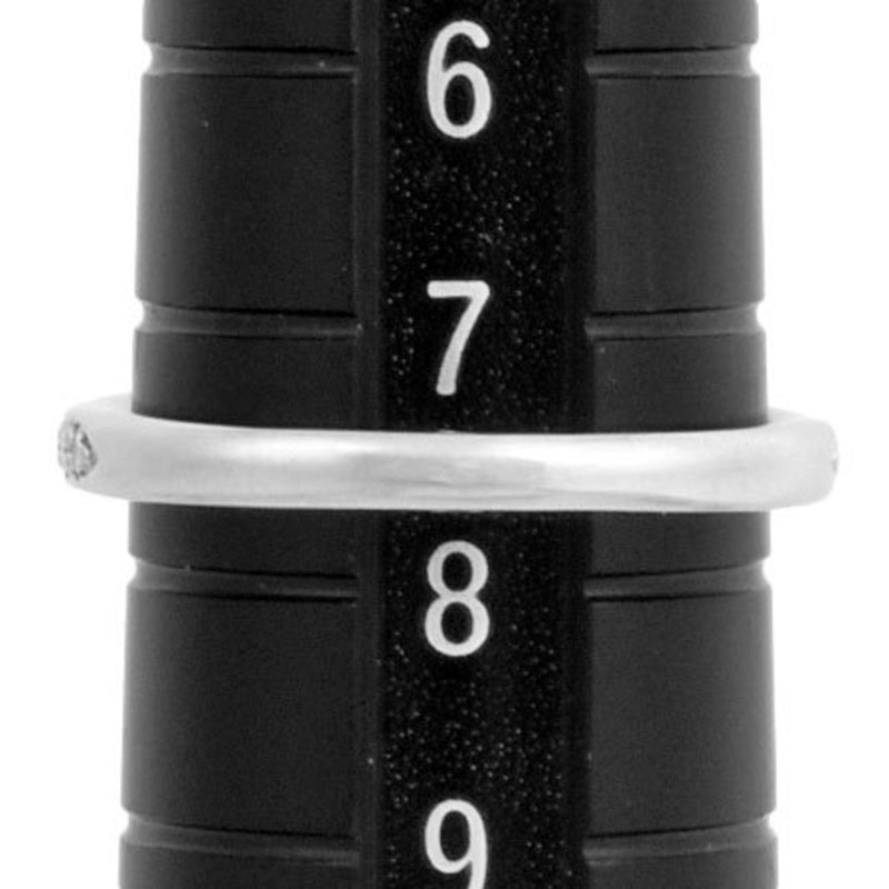 Tiffany TIFFANY & Co. Harmony Diamond 0.21ct (I / SI1 3EX) Solitaire Half Circle Ring Pt950 # 7.5