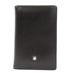Montblanc Logo Pass Case Card Leather Men's