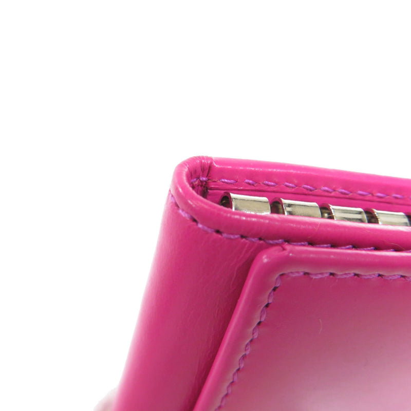Gucci 75707 logo embossed key case leather ladies