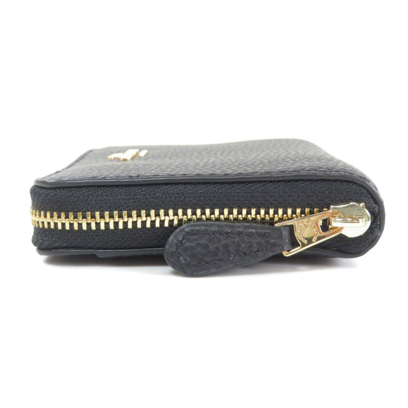 Coach F24808 Logo Motif Bi-Fold Wallet Leather Ladies