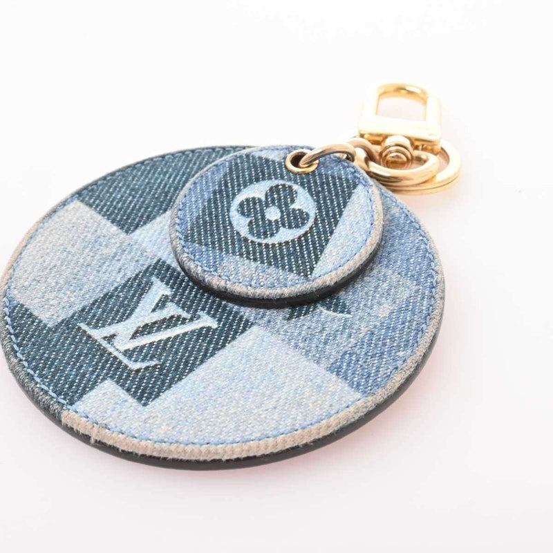 Louis Vuitton Monogram Keyring (BlueRed Color)