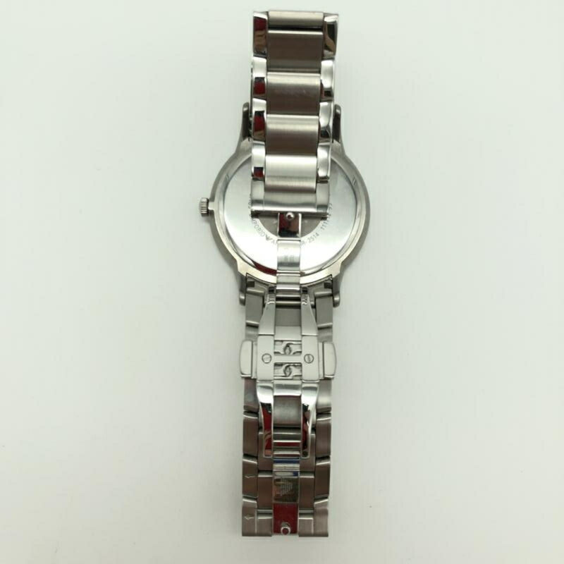 EMPORIO ARMANI Watch Mens Metal Belt Silver Black AR2514 Quartz Emporio Armani