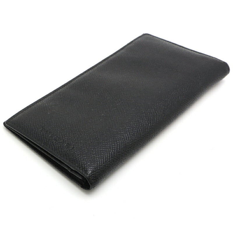 Bvlgari Men's Long Wallet Leather Black