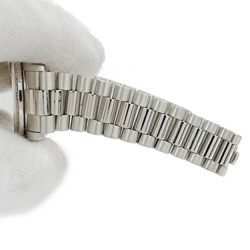 Rolex ROLEX Datejust 68286G W Watch Boys 10P Diamond Bezel Automatic AT Platinum PT Silver Polished