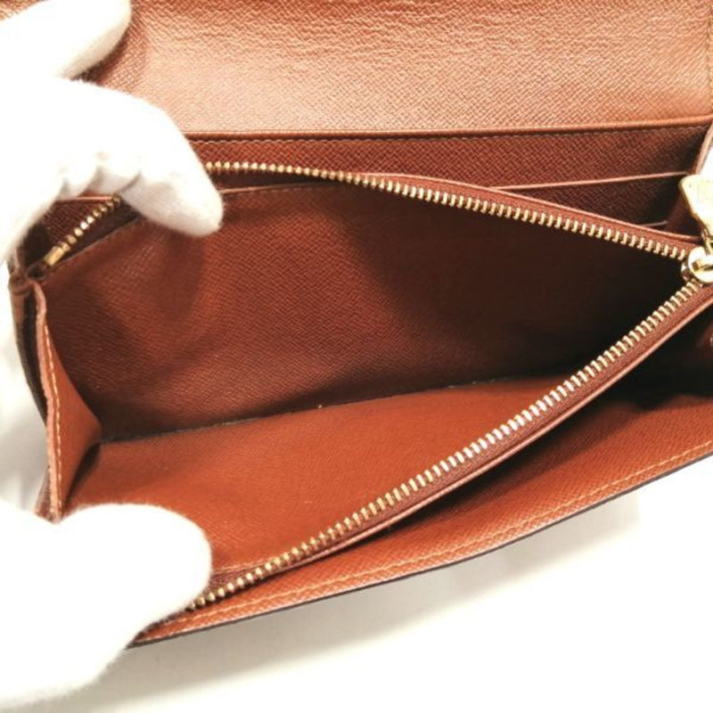 Louis Vuitton Monogram Pochette Portomone Credit M61726 Wallet Long Bi-Fold Ladies