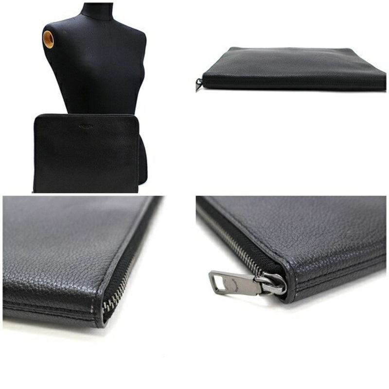 Coach Clutch Bag Second Back iPad Case Leather F25473 Black COACH Men's