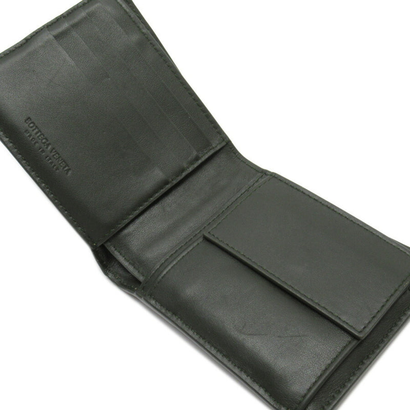 Bottega Veneta Bi-Fold Wallet Intrecciato Dark Gray Soft Rubber Leather