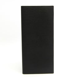 Loewe Check Case Men's Leather Long Bill Wallet (bi-fold) Black