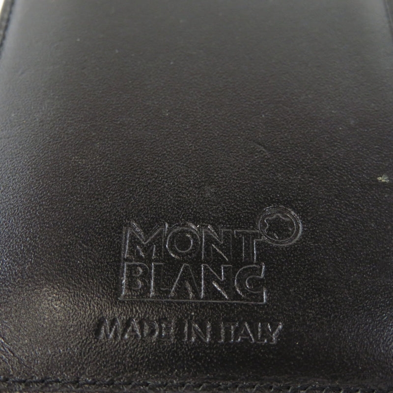 Montblanc Logo Pass Case Card Leather Men's