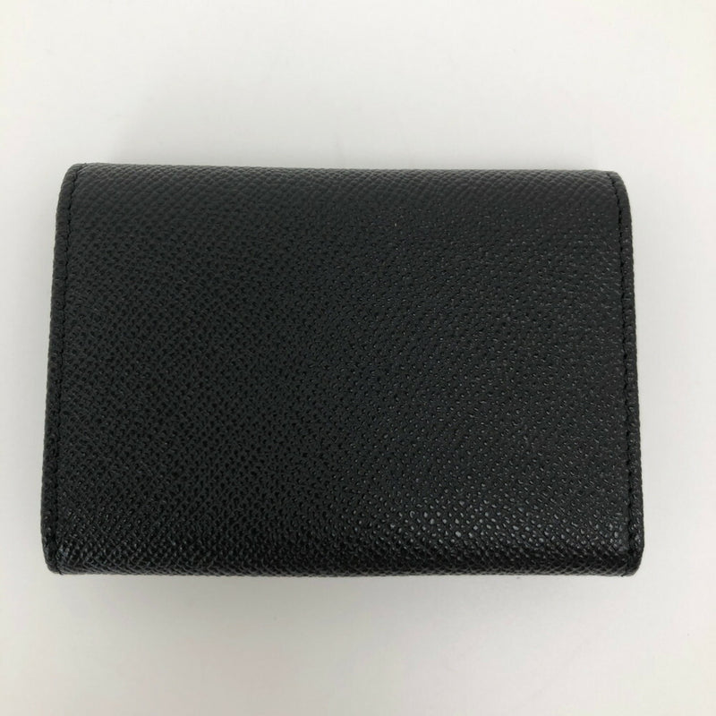 Bulgari Card Case Business Holder 30420 Calf Leather Black Mens BVLGARI