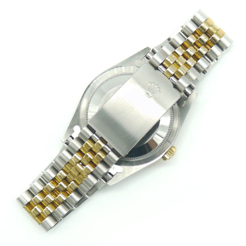 ROLEX Rolex Datejust 10P diamond 16233G T number SS / YG self-winding gold dial watch