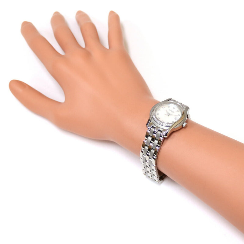 GUCCI Gucci SS Watch Bezel Diamond Shell 5500L Silver Ladies