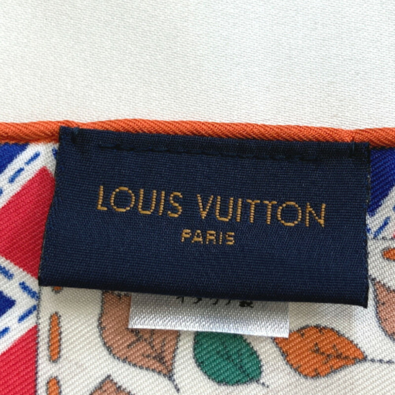 Louis Vuitton Scarf Carre Tree of M76135 100% Silk Red Ladies LOUIS VUITTON