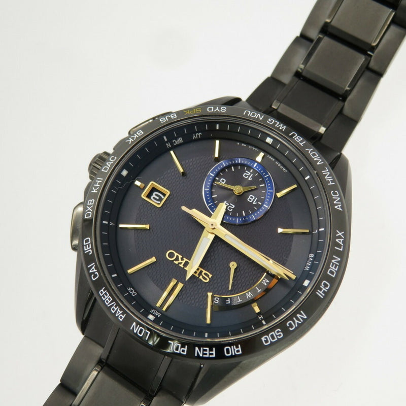 Seiko Brights Shohei Otani Model Limited 1100 SAGA257 / 8B63-0AM0 Solar Radio Wrist Watch Titanium Black