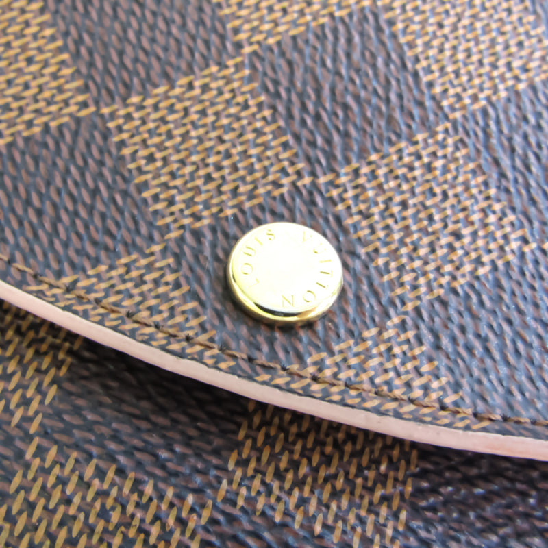 Louis Vuitton Damier Caissa Wallet N61227 Women's Damier Canvas Long Wallet (bi-fold) Ebene,Rose Ballerine