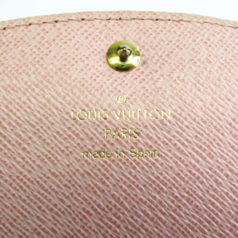 Louis Vuitton Damier Caissa Wallet N61227 Women's Damier Canvas Long Wallet (bi-fold) Ebene,Rose Ballerine