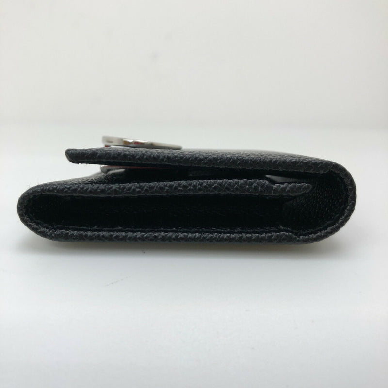 Bulgari Card Case Business Holder 30420 Calf Leather Black Mens BVLGARI