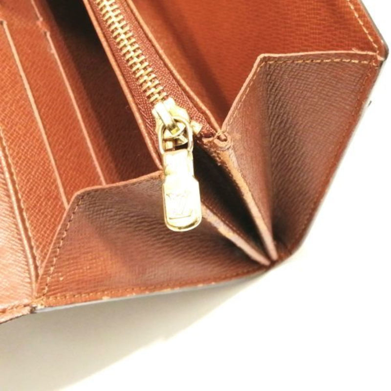 Louis Vuitton Monogram Pochette Portomone Credit M61726 Wallet Long Bi-Fold Ladies