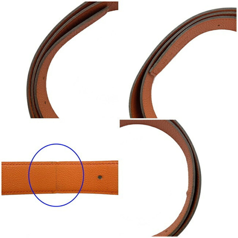 Hermes H Belt Black Orange Gold Guilloche Leather Box Calf Muffler Taurillon Cremas  K Engraved HERMES 31mm 83cm 98cm Mens Long Waist Metal Fittings