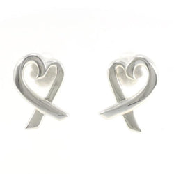 Tiffany Loving Heart Silver Earrings Total weight approx. 3.4g