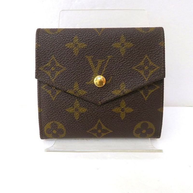 Louis Vuitton Monogram Portomonet Bier W Hook M61660 Folded Wallet Unisex