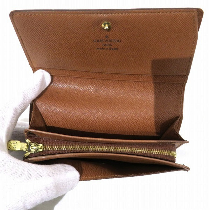 Louis Vuitton Monogram Porto Monevier Tresor M61730 Bi-Fold Wallet Unisex