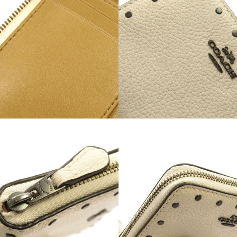 Coach 31811 Border Rivets Bi-Fold Wallet Calf Ladies
