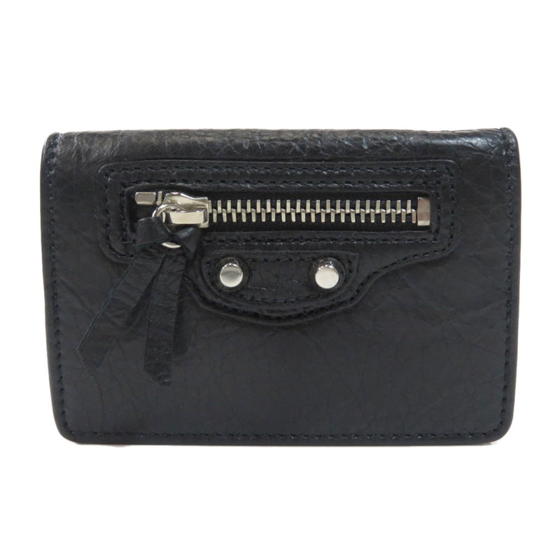 Balenciaga 477455 Classic Mini Wallet Bi-Fold Leather Ladies