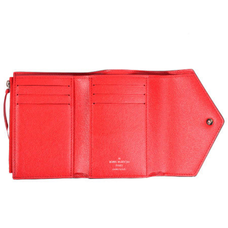 Louis Vuitton LOUIS VUITTON LV Escal Portofeuil Victorine Rouge Tri-fold wallet with coins M68842