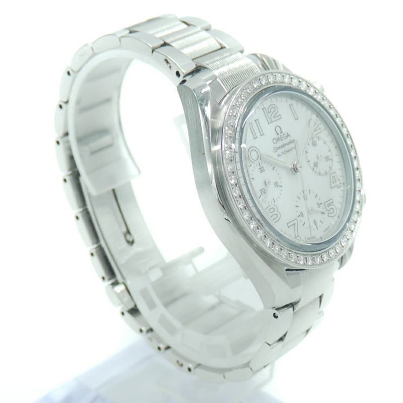 OMEGA Omega Speedmaster 3535.70.00 Diamond bezel self-winding shell dial watch
