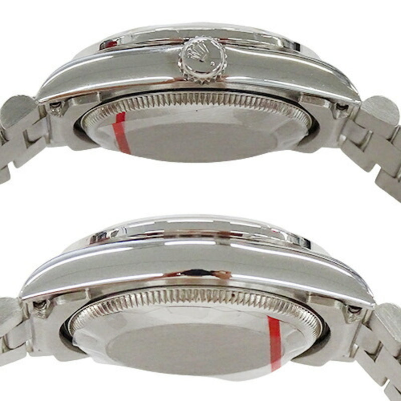 Rolex ROLEX Datejust 68286G W Watch Boys 10P Diamond Bezel Automatic AT Platinum PT Silver Polished