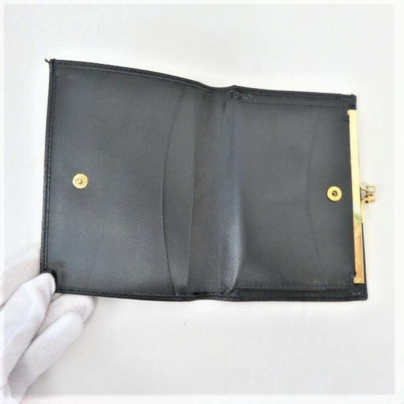 Burberry Nova Check Navy Folded Gama Mouth Purse Ladies
