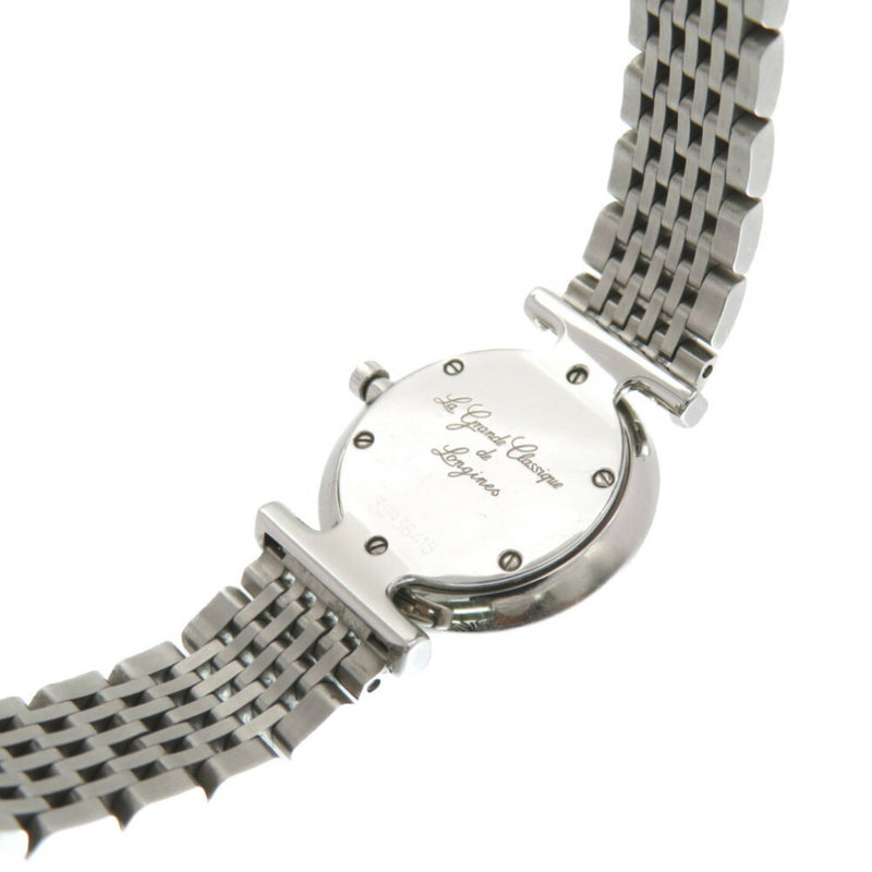 Longines La Grand Classic Diamond Bezel L4.210.0 Quartz Watch SS / Black Dial