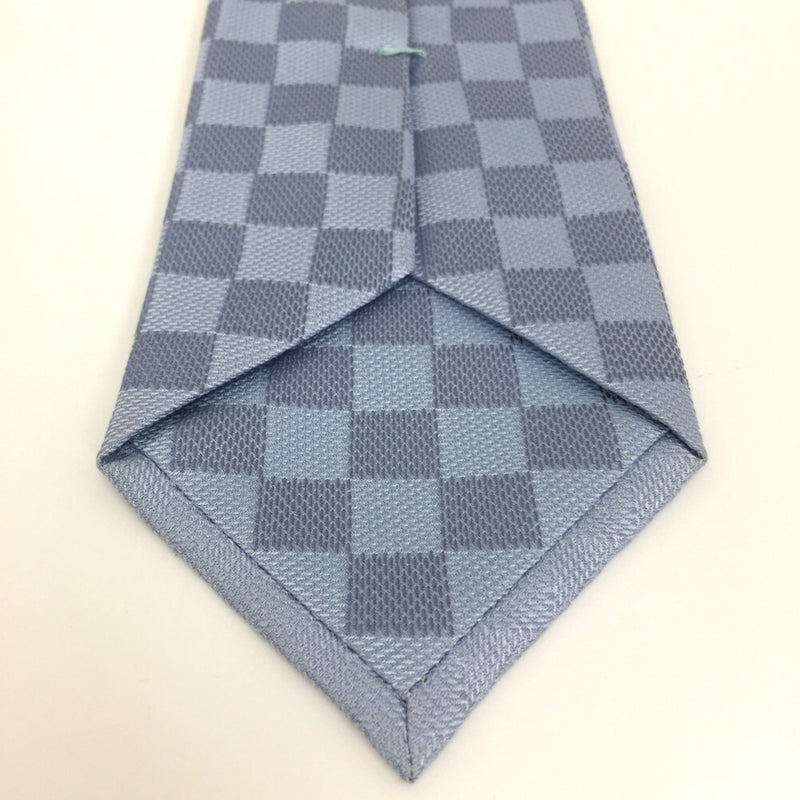 Louis Vuitton Necktie Cravat Damier Classic M78754 100% Silk Blue Clair Men's LOUIS VUITTON