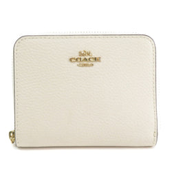 Coach F24808 Logo Motif Bi-Fold Wallet Leather Ladies