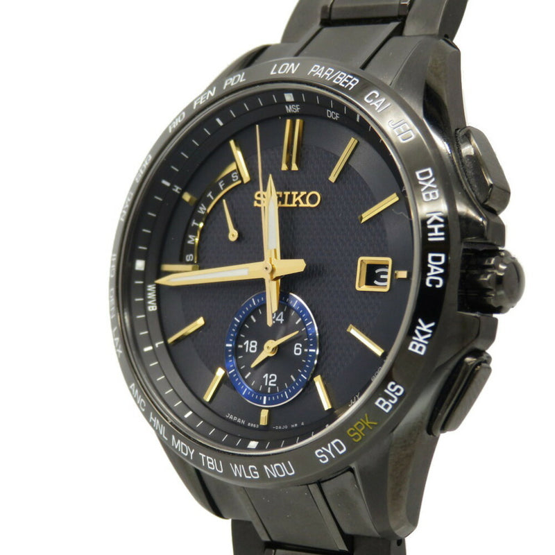 Seiko Brights Shohei Otani Model Limited 1100 SAGA257 / 8B63-0AM0 Solar Radio Wrist Watch Titanium Black