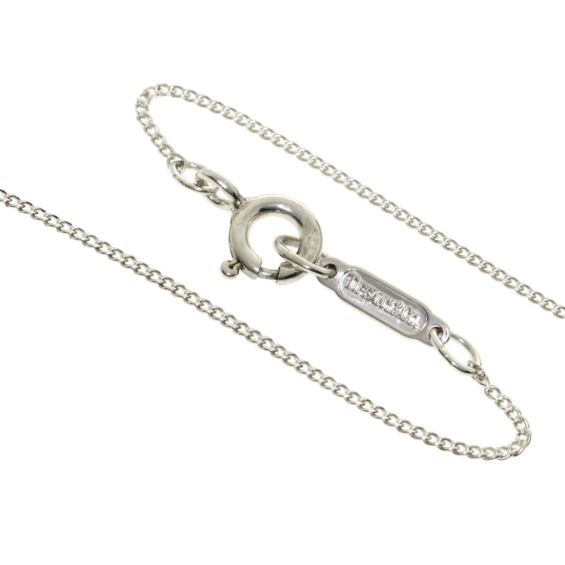 Tiffany Ribbon Necklace Silver Ladies