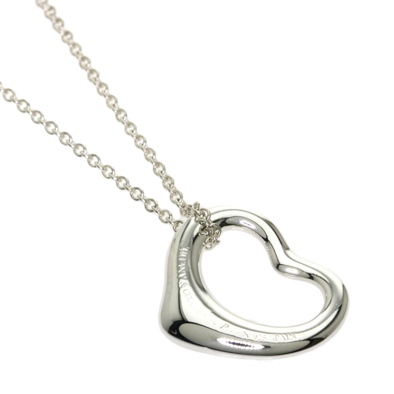 Tiffany Open Heart Necklace Silver Ladies