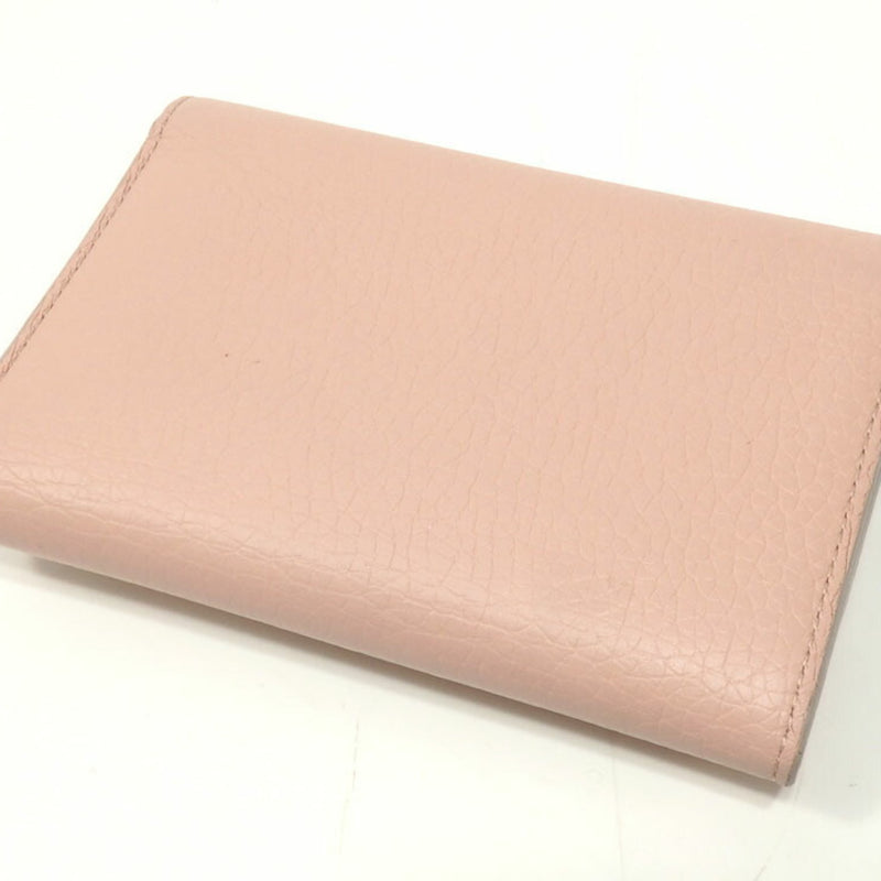 Louis Vuitton Tri-Fold Wallet Portofeuil Capsine Ladies M63221 Initials Rose Ballerine Pink Leather