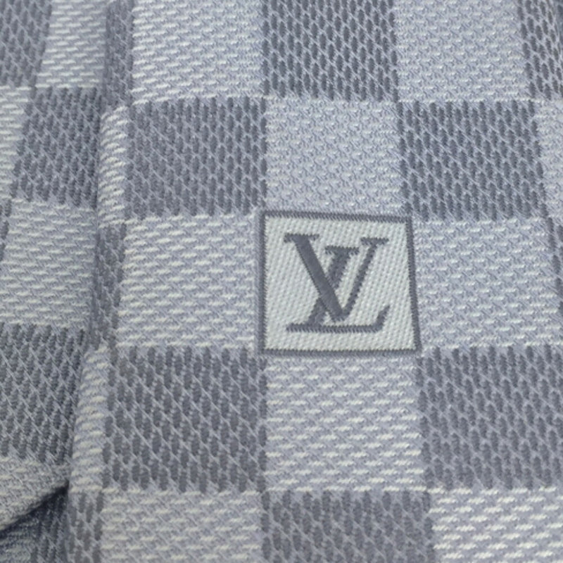 Louis Vuitton Necktie Cravat Damier Classic M78754 100% Silk Blue Clair Men's LOUIS VUITTON