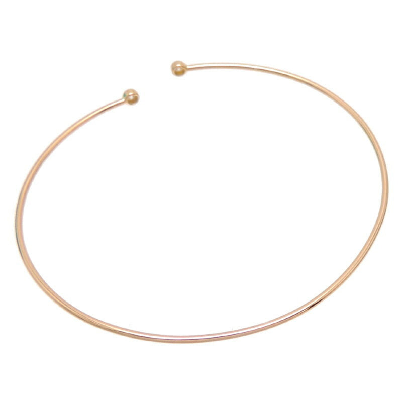 Tiffany 750PG Hoop Single Row Diamond Ladies Bangle 750 Pink Gold
