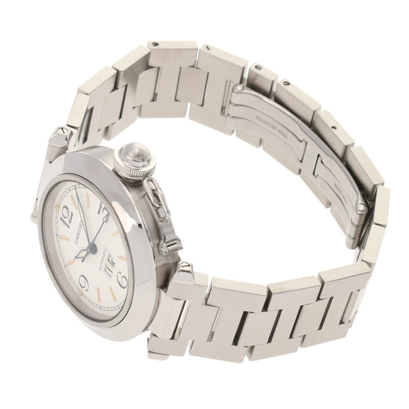 CARTIER Cartier Pasha C Big Date Mens SS Watch Automatic White Dial