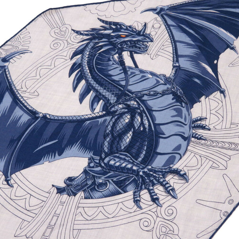 Hermes Carrero Sanju Dragon Cashmere Silk Gray Stole Muffler