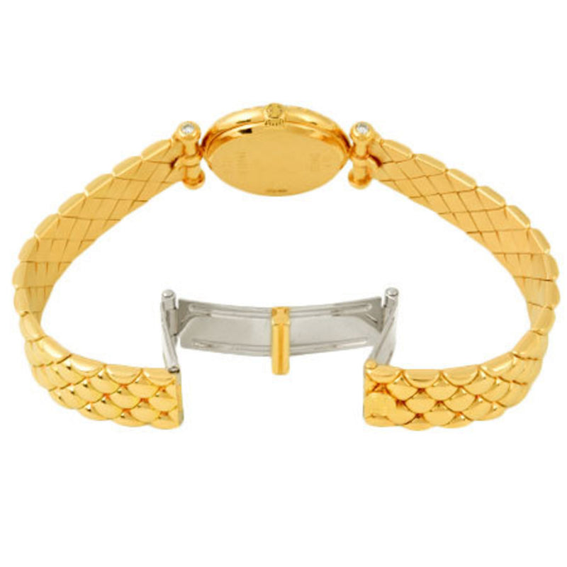 Van Cleef & Arpels Classic La Collection Diamond Bezel K18 Yellow Gold Ladies Watch Quartz White Dial 18901 B1
