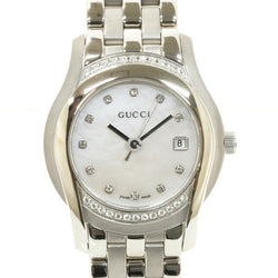 GUCCI Gucci SS Watch Bezel Diamond Shell 5500L Silver Ladies