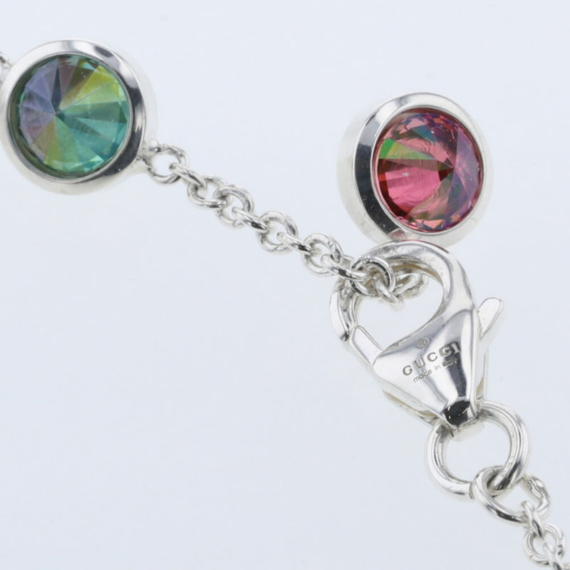 Gucci Necklace Blind For Love Silver 925 Zirconia Ladies