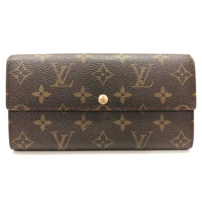 Louis Vuitton Monogram Pochette Portomone Credit M61726 Wallet Long Bi-Fold Ladies