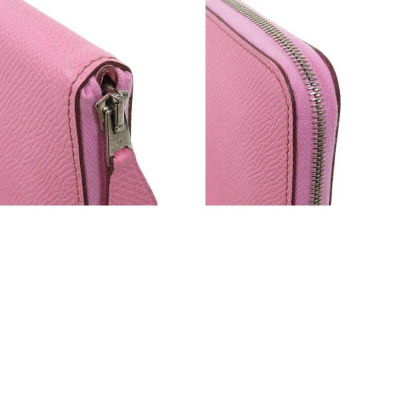 Hermes Azap Long Uno Pink Wallet Bi-Fold Epson Ladies