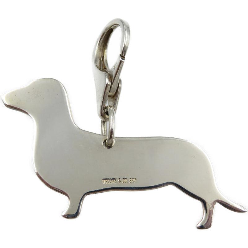 Tiffany Dachshund Charm Silver 925 Keychain