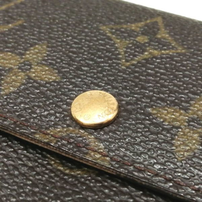 Louis Vuitton Monogram Pochette Portomone Credit M61726 Wallet Long Bi-Fold Ladies